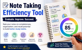 Note Taking Efficiency Tool