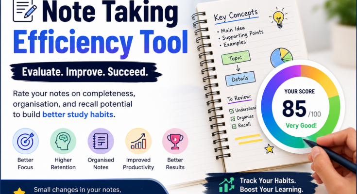 Note Taking Efficiency Tool