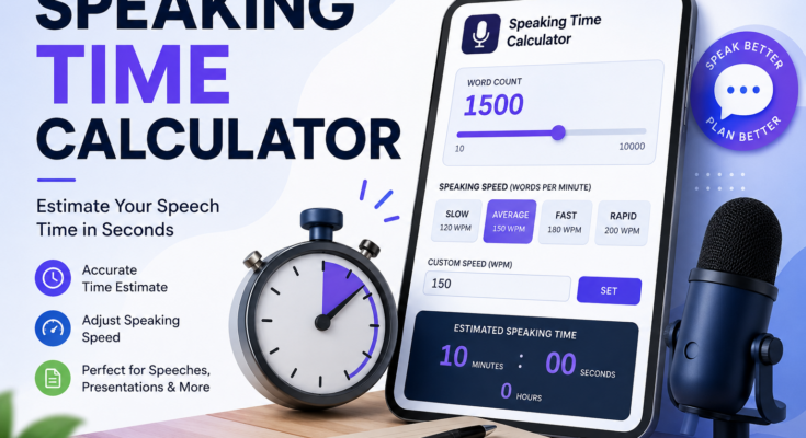 Speaking Time Calculator