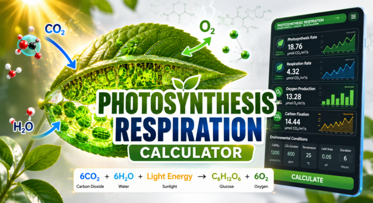 Photosynthesis Respiration Calculator